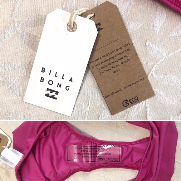 🆕 Billabong Womens Bikini Bottom XXL 16 Pink Sol Searcher Havana Skimpy Swim - Picture 6 of 7